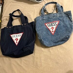 Guess NEW BOTH Jean Tote bags Vintage Retro 2013-2014